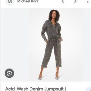 michael kors denim jumpsuit NWT